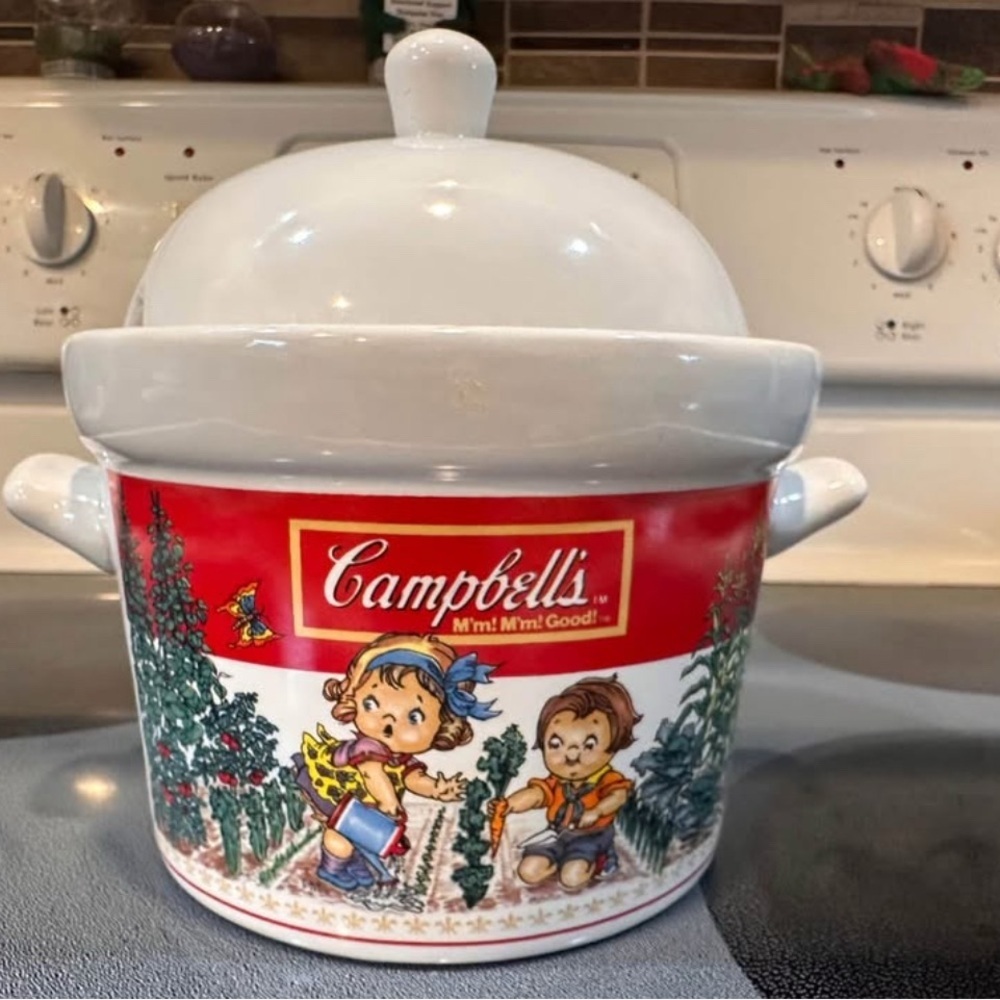 Vintage 1993 Campbell's Ceramic Soup Tureen soup server - Picture 2 of 6